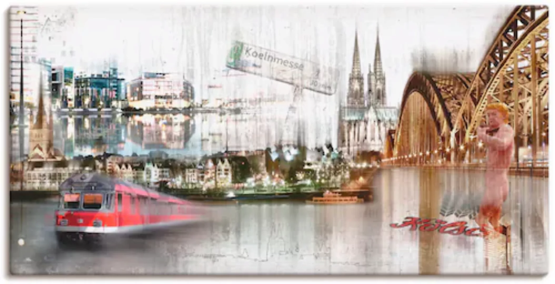 Artland Wandbild "Köln Skyline Collage I", Deutschland, (1 St.) günstig online kaufen