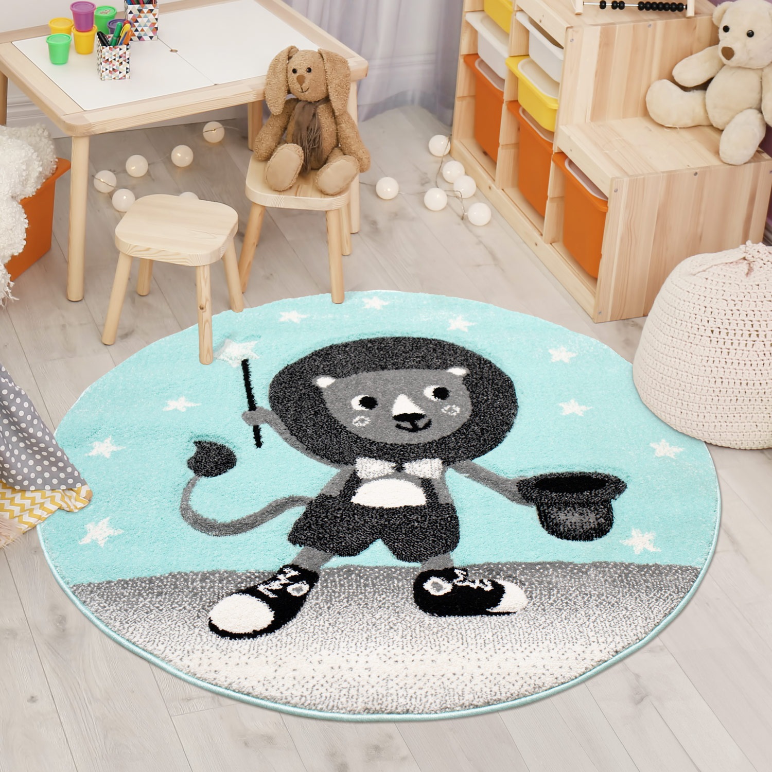 Carpet City Kinderteppich »Bueno Kids 9378«, rund, 11 mm Höhe, Spielteppich günstig online kaufen