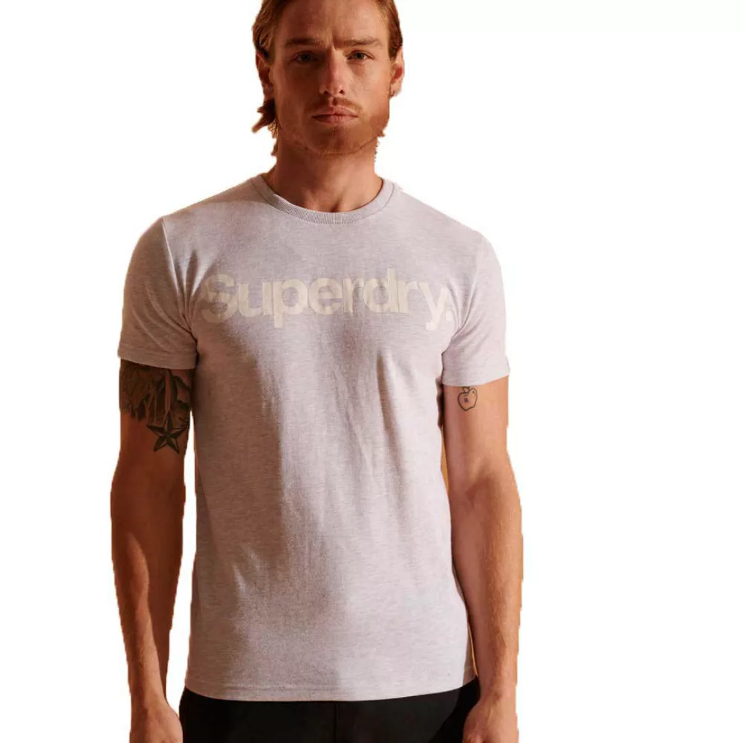 Superdry Core Logo Ns Kurzarm T-shirt XL Ice Marl günstig online kaufen