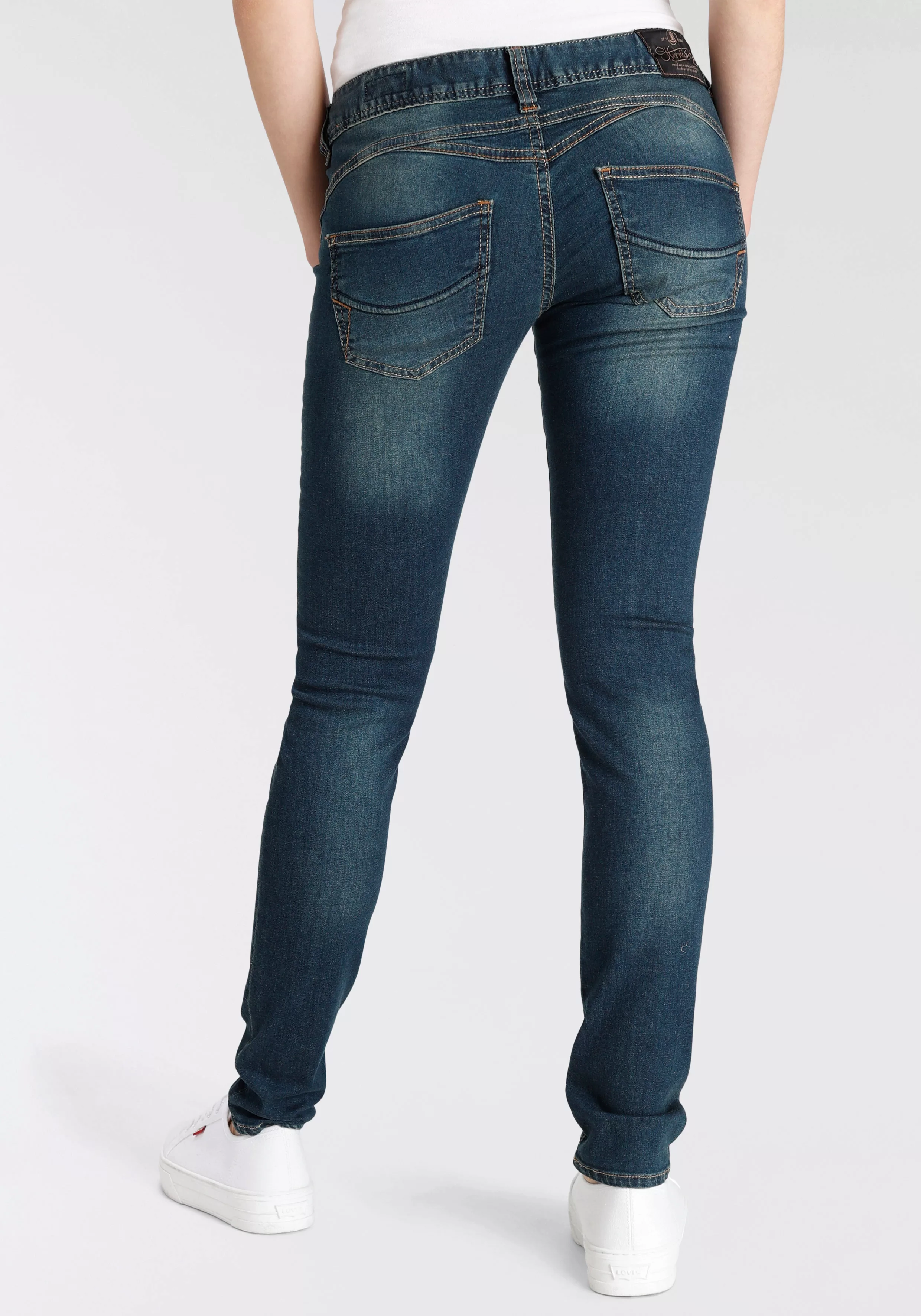Herrlicher Skinny-fit-Jeans Gila Slim Organic Denim aus Bio-Baumwolle und r günstig online kaufen