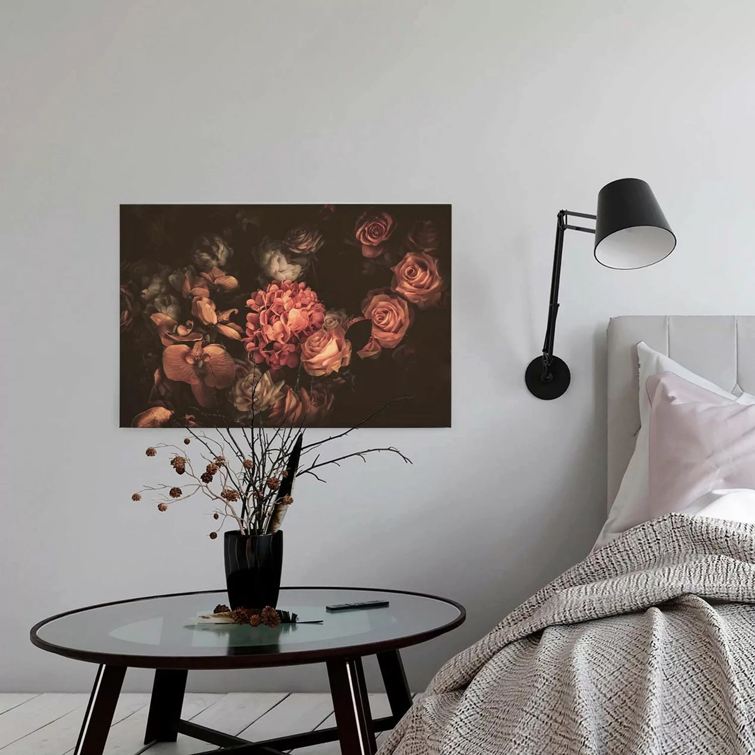A.S. Création Leinwandbild "Romantic Flower", Blumen, (1 St.), Romantische günstig online kaufen