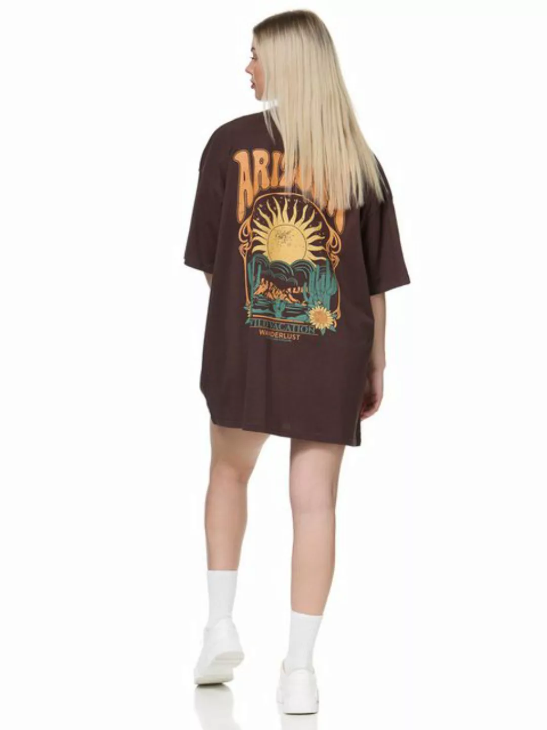 Worldclassca T-Shirt Worldclassca Oversized Print ARIZONA T-Shirt lang Somm günstig online kaufen