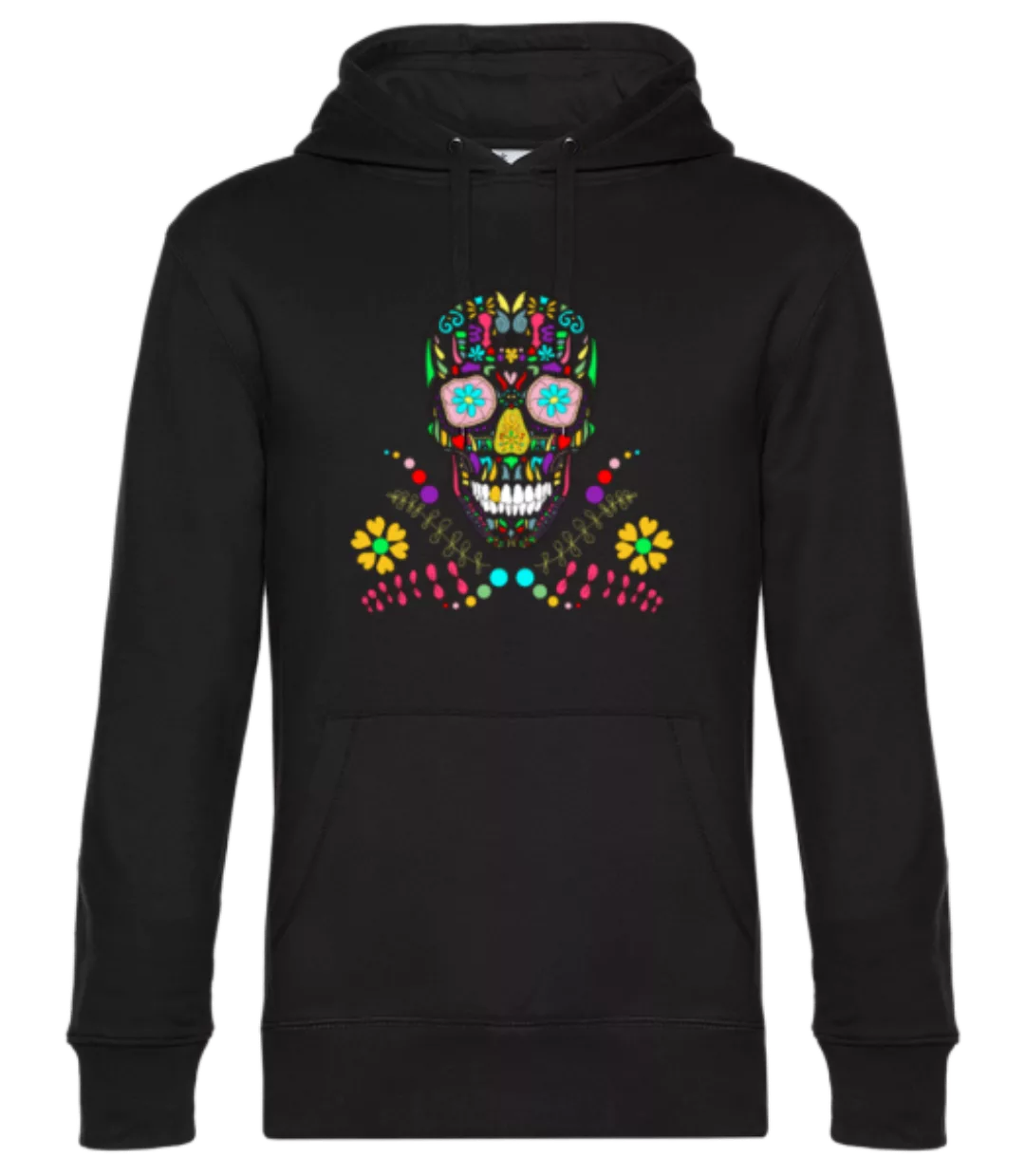 Bunter Totenkopf · Unisex Premium Hoodie günstig online kaufen