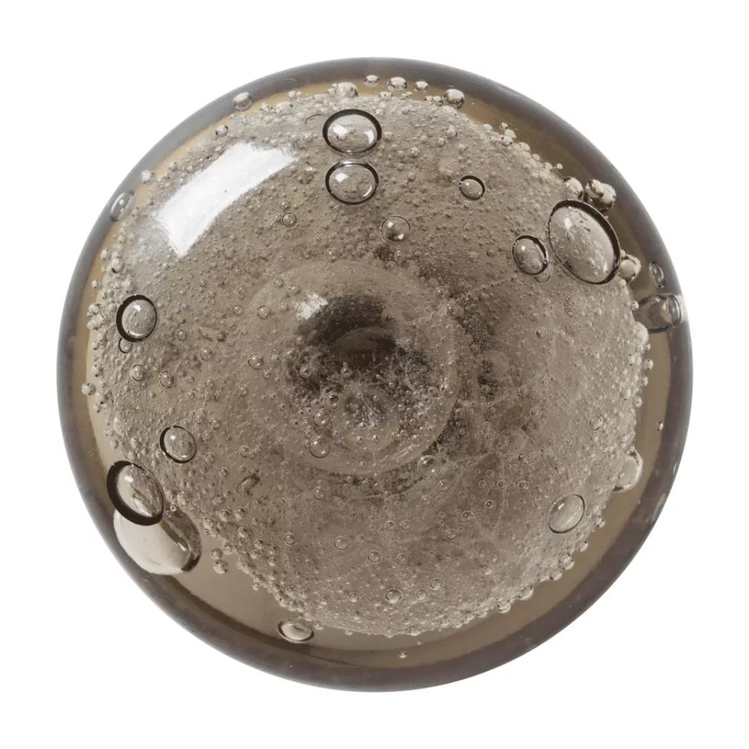 ferm LIVING - Bubble Glass Wandhaken Ø 6cm - rauchgefärbtem braun/T x Ø 3,7 günstig online kaufen
