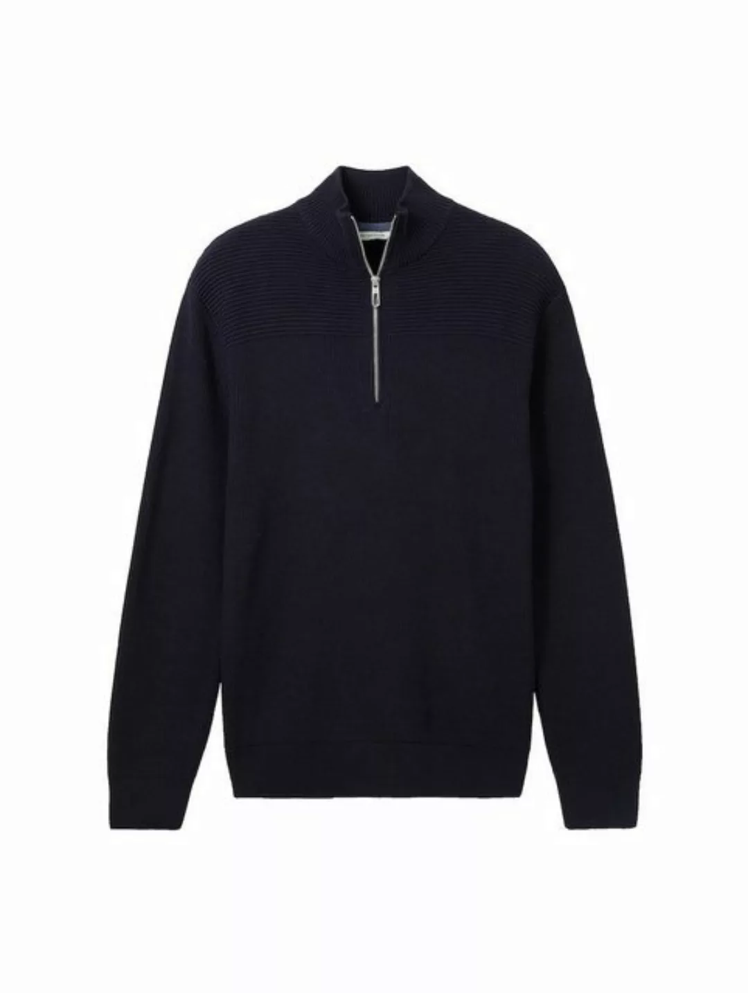 TOM TAILOR Sweatshirt Structured Knit Troyer (1-tlg) günstig online kaufen