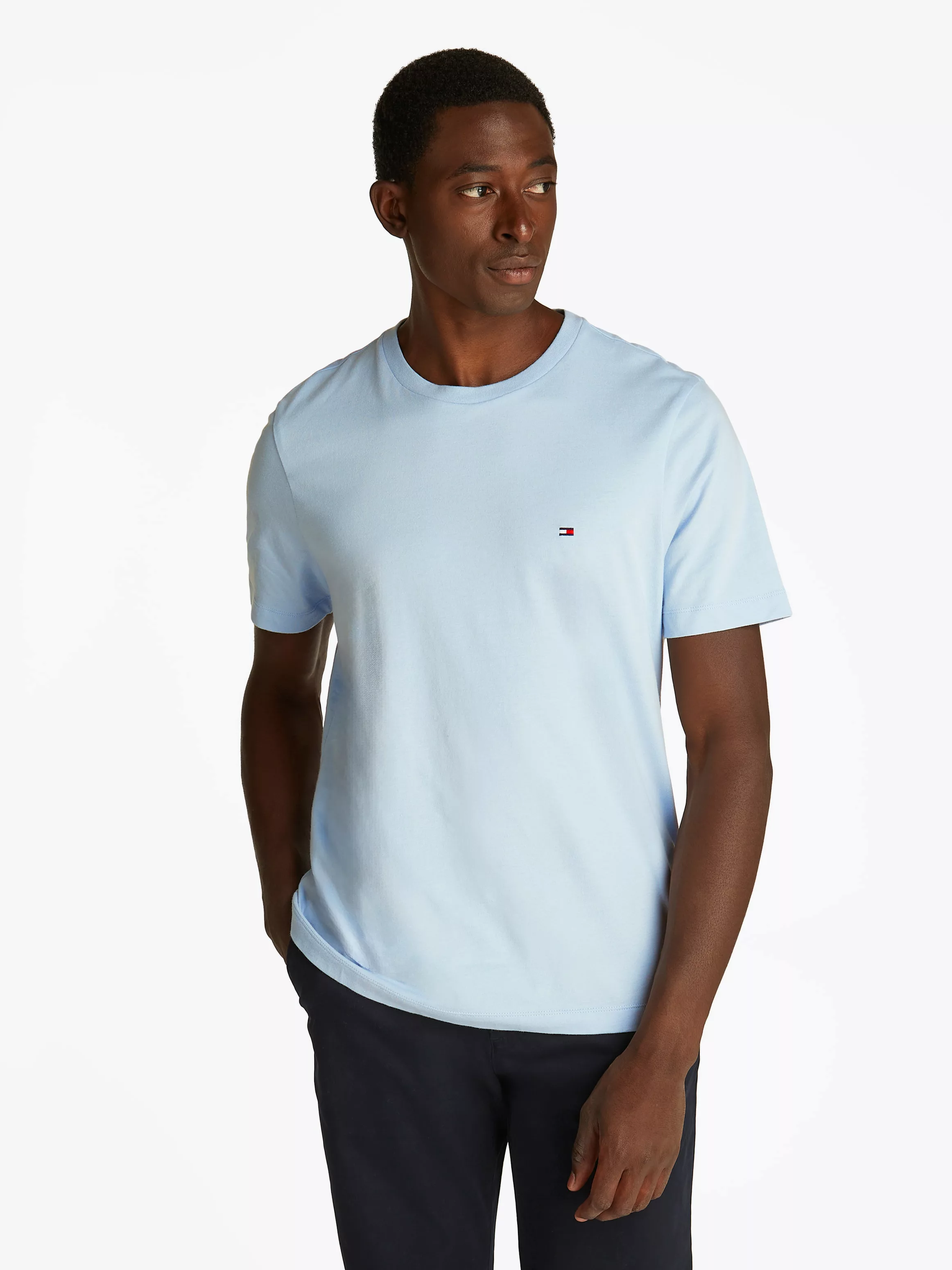 Tommy Hilfiger T-Shirt ESSENTIAL REG FIT SOLID TEE mit Rundhalsausschnitt günstig online kaufen