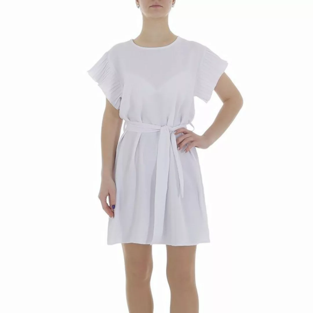 Ital-Design Sommerkleid Damen Freizeit (86164419) Kreppoptik/gesmokt Minikl günstig online kaufen