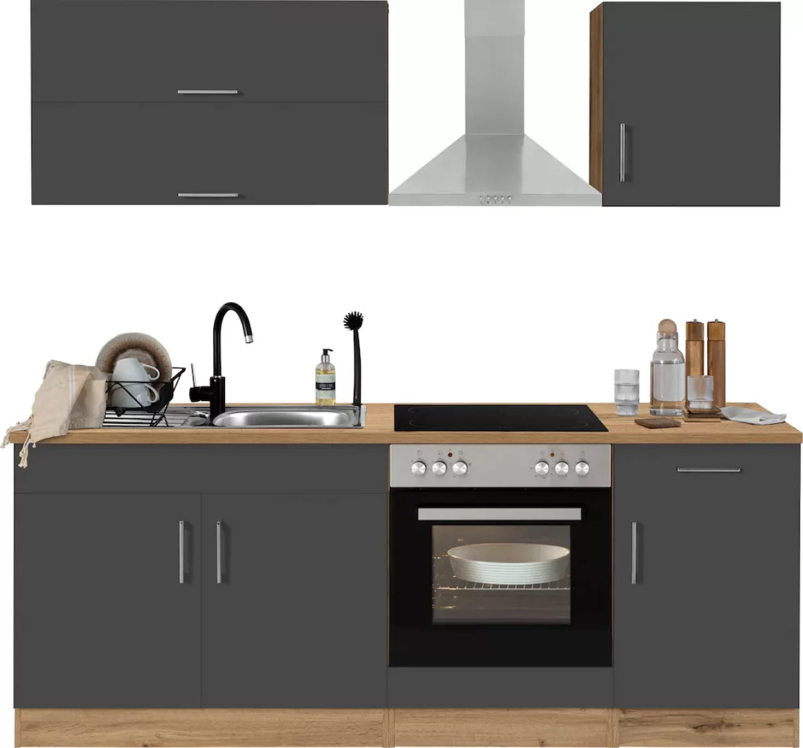 HELD MÖBEL Küchenzeile "Colmar", mit E-Geräten, Breite 210 cm günstig online kaufen