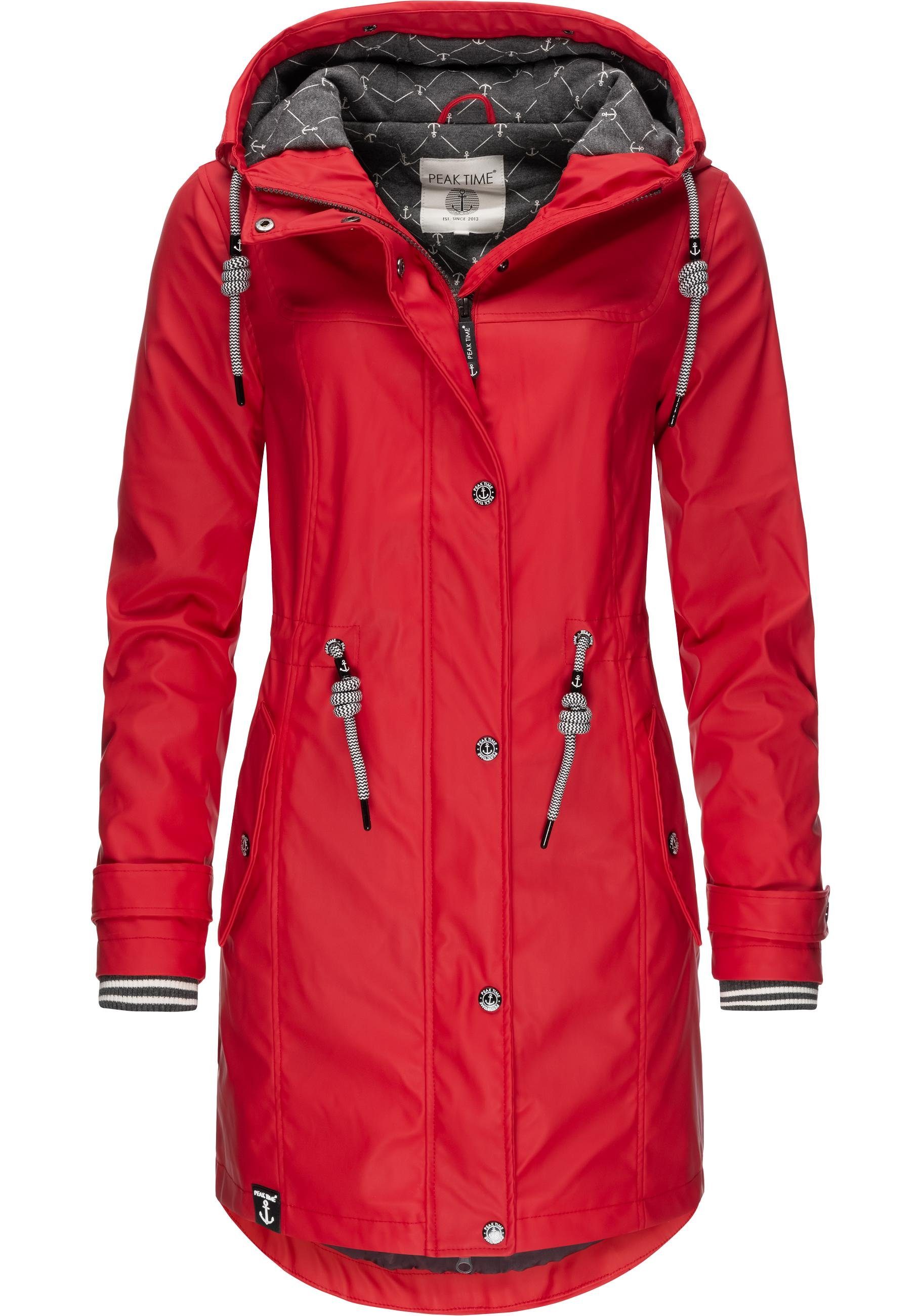 PEAK TIME Regenjacke L60042 stylisch taillierter günstig online kaufen