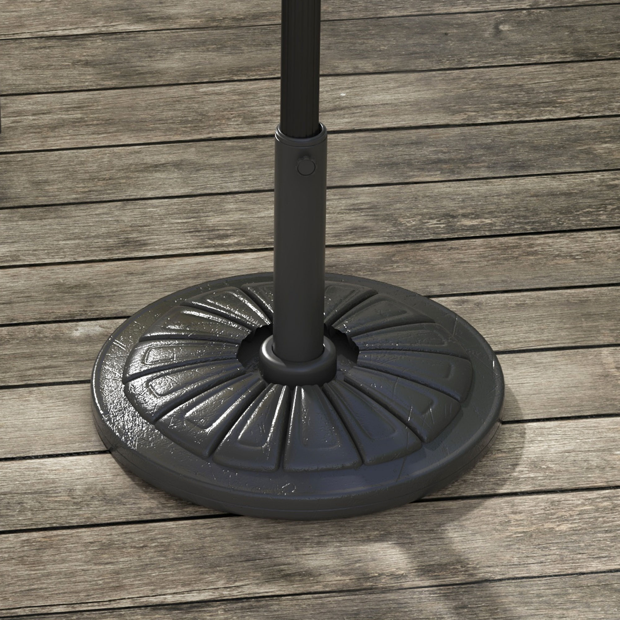 Outsunny Sonnenschirmständer Ø43cm, 13kg Zementfüllung für Pfosten von 38mm günstig online kaufen