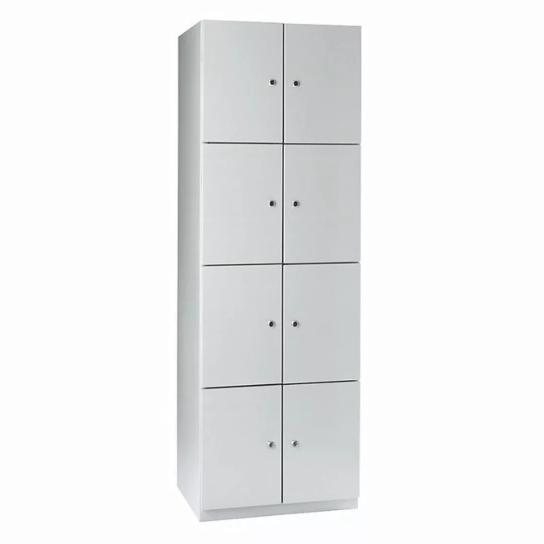 WOLF Garderobenschrank Breite: 600 mm x Tiefe: 500 mm x Höhe: 1800 mm taube günstig online kaufen