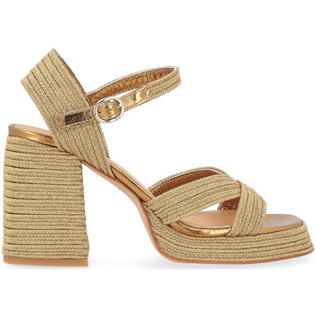 Castaner  Sandalen Espadrilles Castañer Valle aus goldfarbenem Raffiabast günstig online kaufen