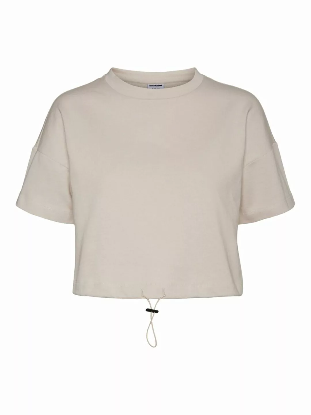 NOISY MAY Cropped T-shirt Damen Beige günstig online kaufen