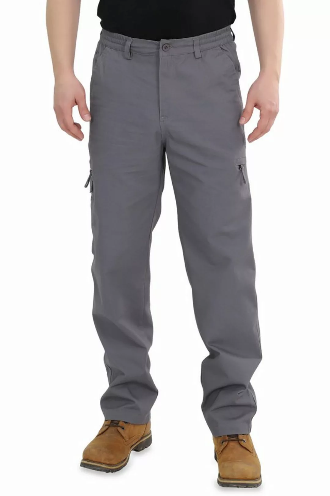 Ben Creek Cargohose J03 lange unifarbene Outdoor Freizeithose mit Multitasc günstig online kaufen