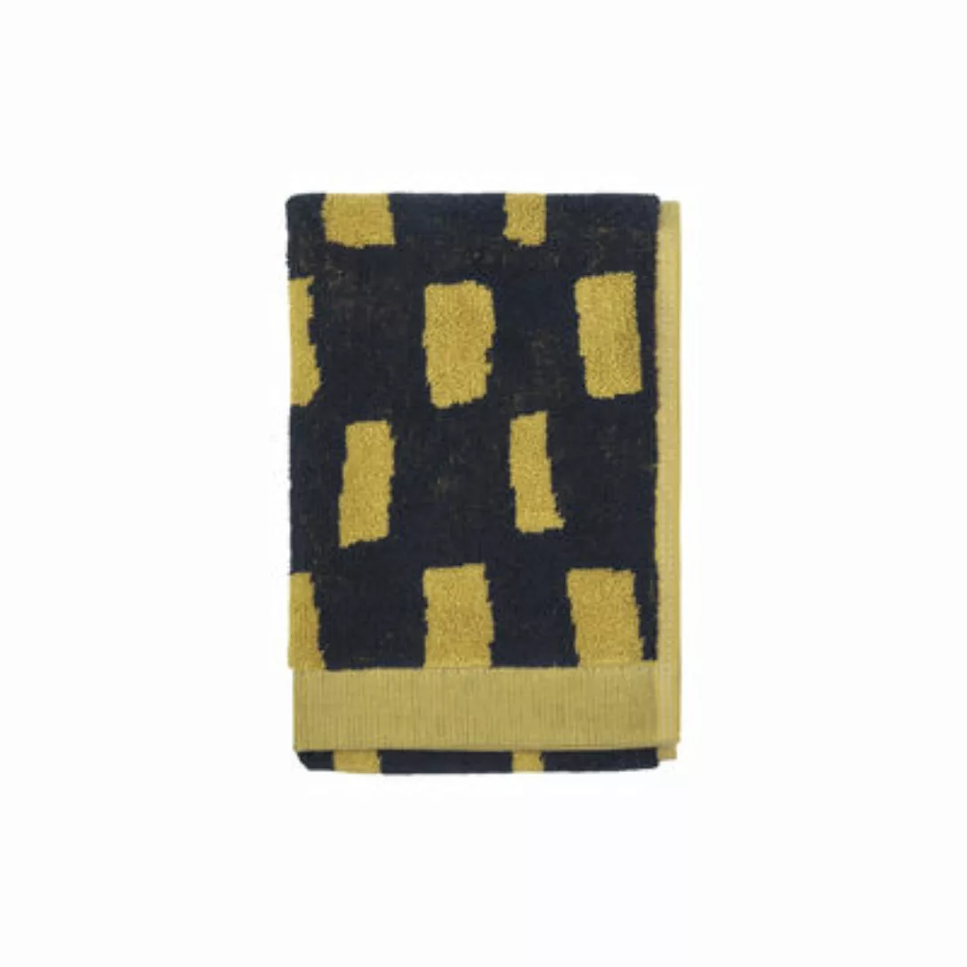 Badetuch Iso Noppa textil gelb / 30 x 50 cm - Marimekko - Gelb günstig online kaufen