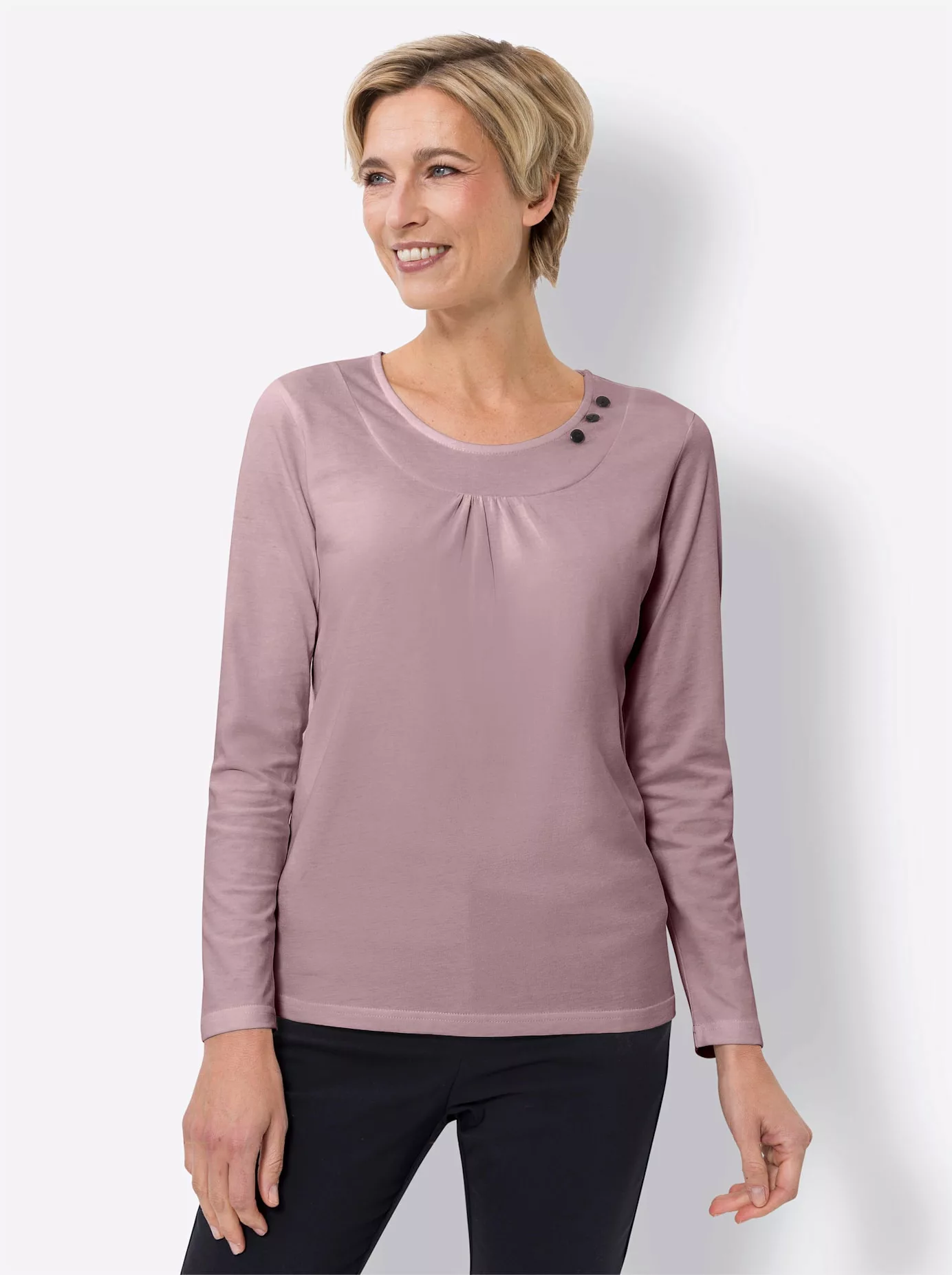 Classic Basics Rundhalsshirt "Rundhals-Shirt", (1 tlg.) günstig online kaufen