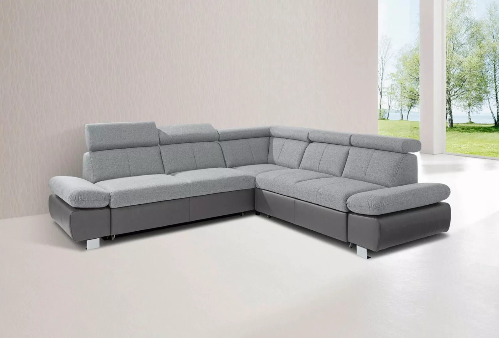 exxpo - sofa fashion Ecksofa "Happy, bequem, tolle Detailverarbeitung, zeit günstig online kaufen