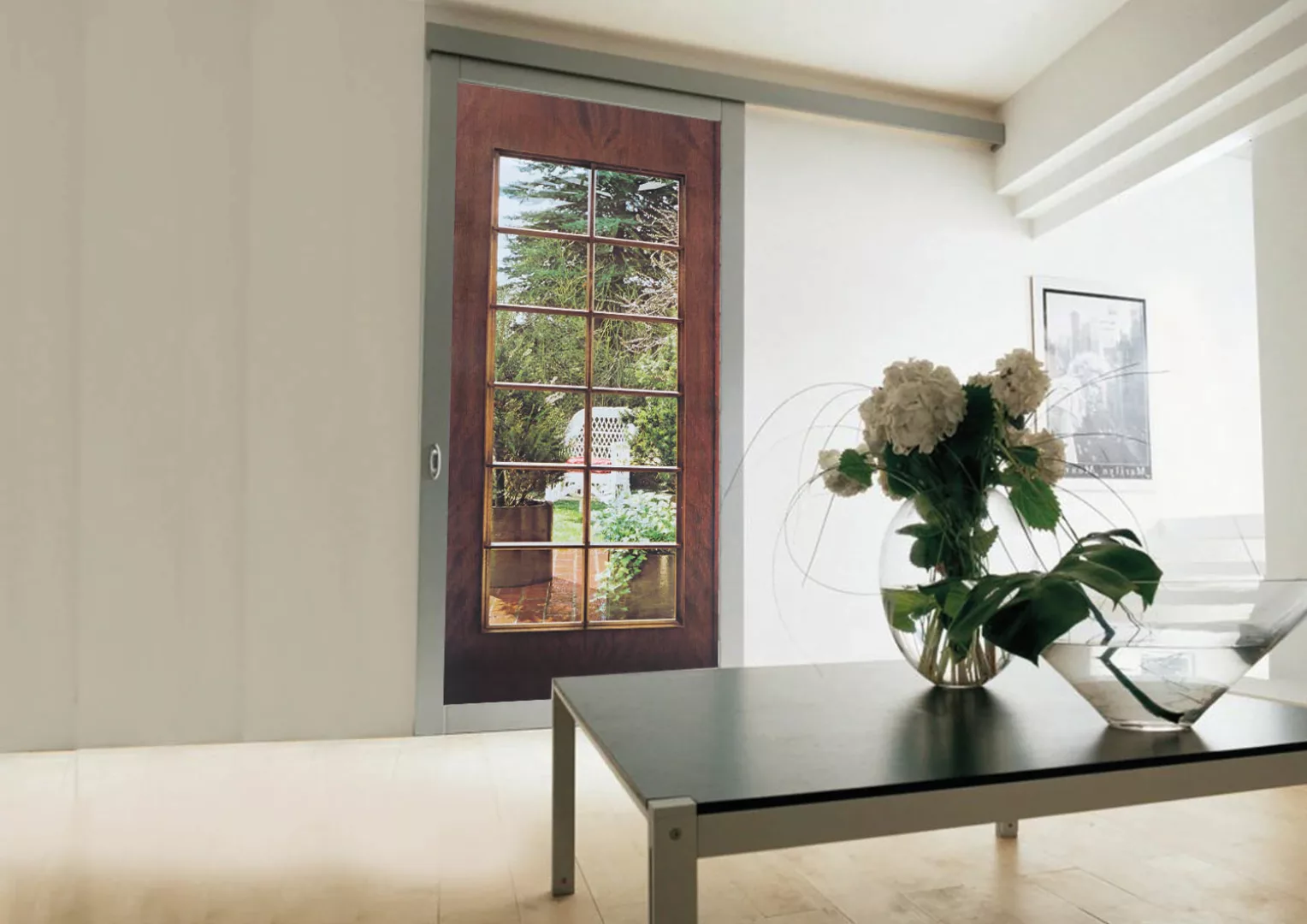 Papermoon Fototapete »Garden Door - Türtapete«, matt günstig online kaufen