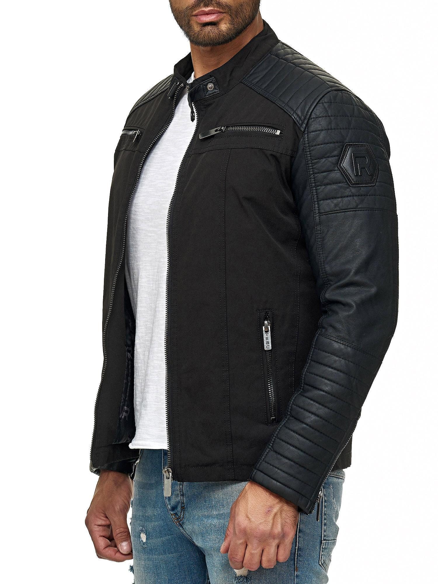 RedBridge Bikerjacke mit robusten Kunstlederärmeln im günstig online kaufen
