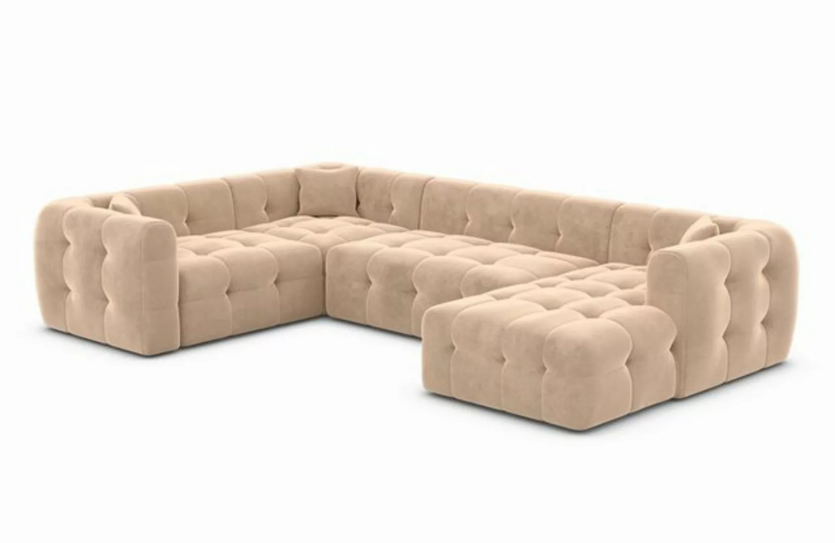 Sofa Dreams Wohnlandschaft Polster Sofa Lounge Wohnlandschaft Couch Stoff S günstig online kaufen