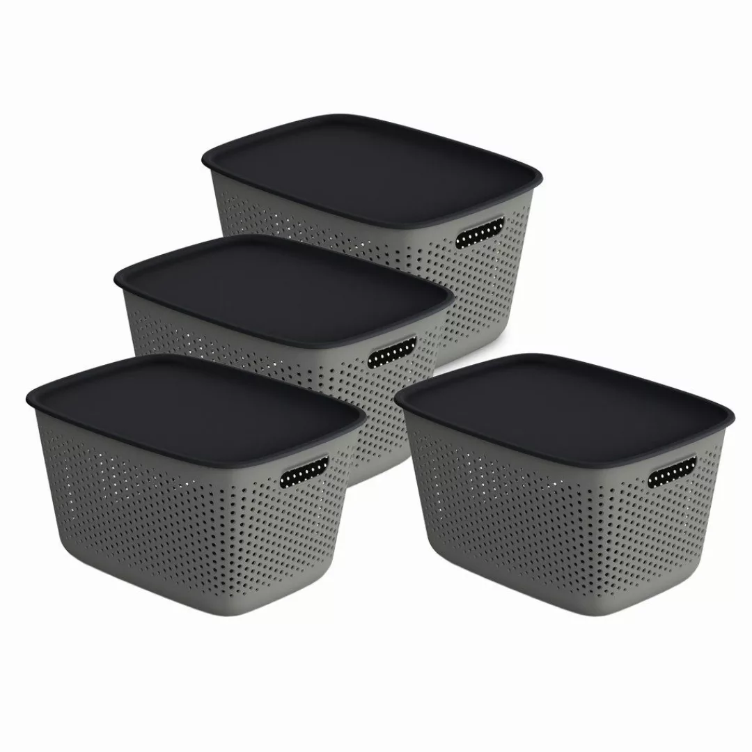 Kreher Aufbewahrungskorb Mehrzweckkorb, Aufbewahrungsbox mit Deckel günstig online kaufen