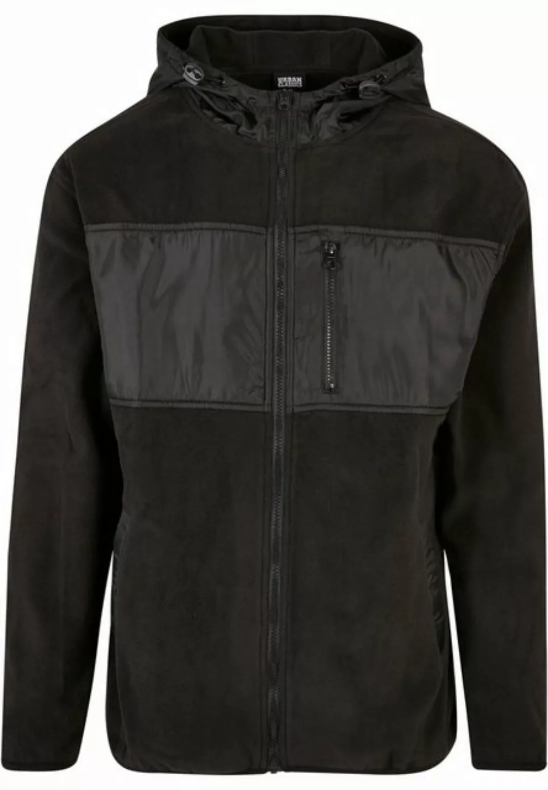 URBAN CLASSICS Winterjacke Herren Hooded Micro Fleece Jacket (1-St) günstig online kaufen