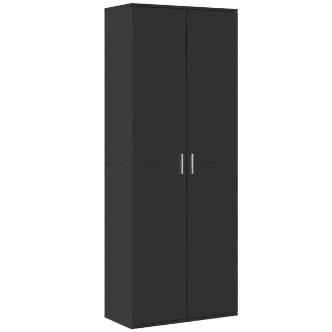 vidaXL Kleiderschrank Kleiderschrank Schwarz 70x35x180 cm Holzwerkstoff günstig online kaufen