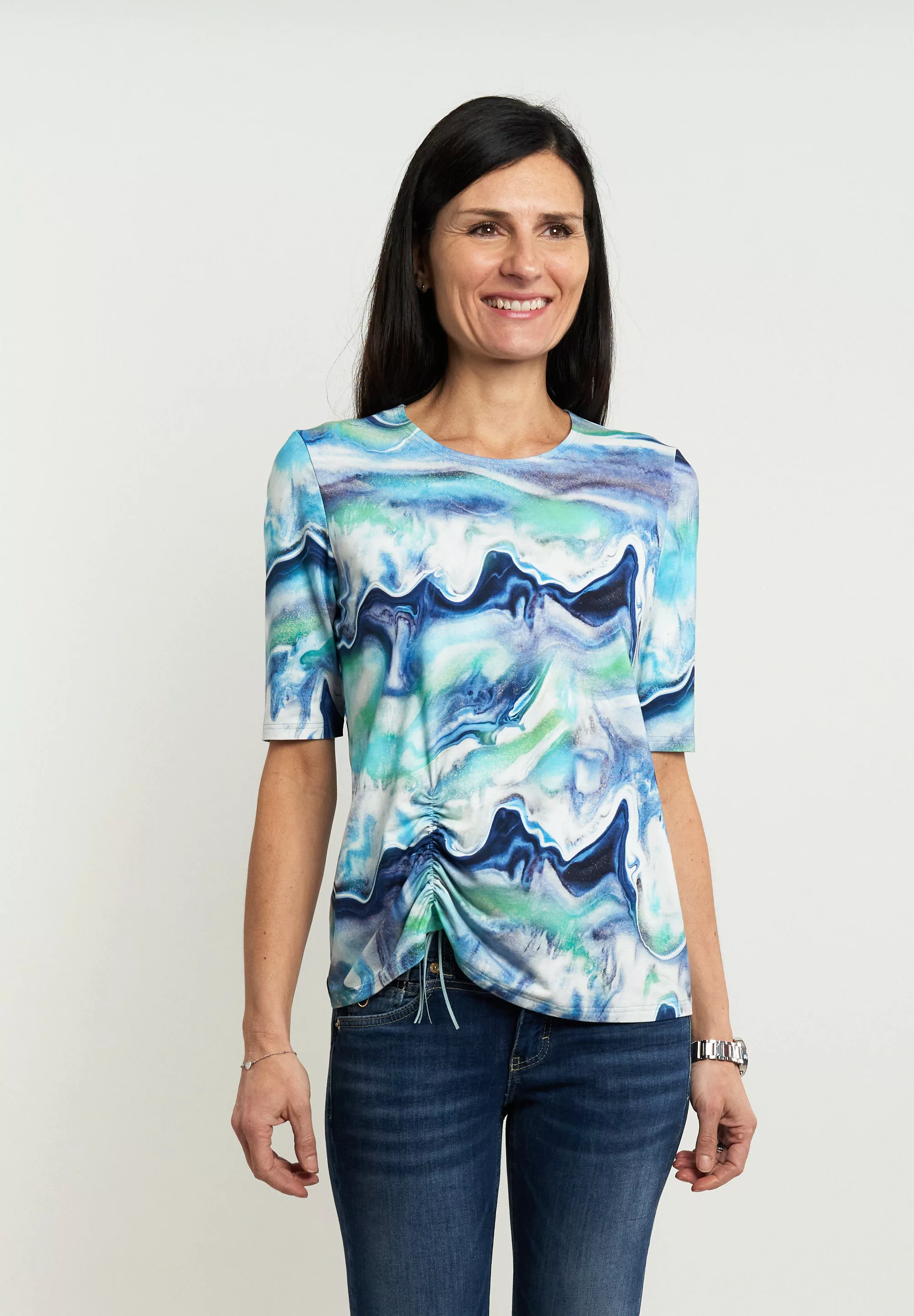 Seidel Moden Kurzarmshirt mit All-Over Print, günstig online kaufen