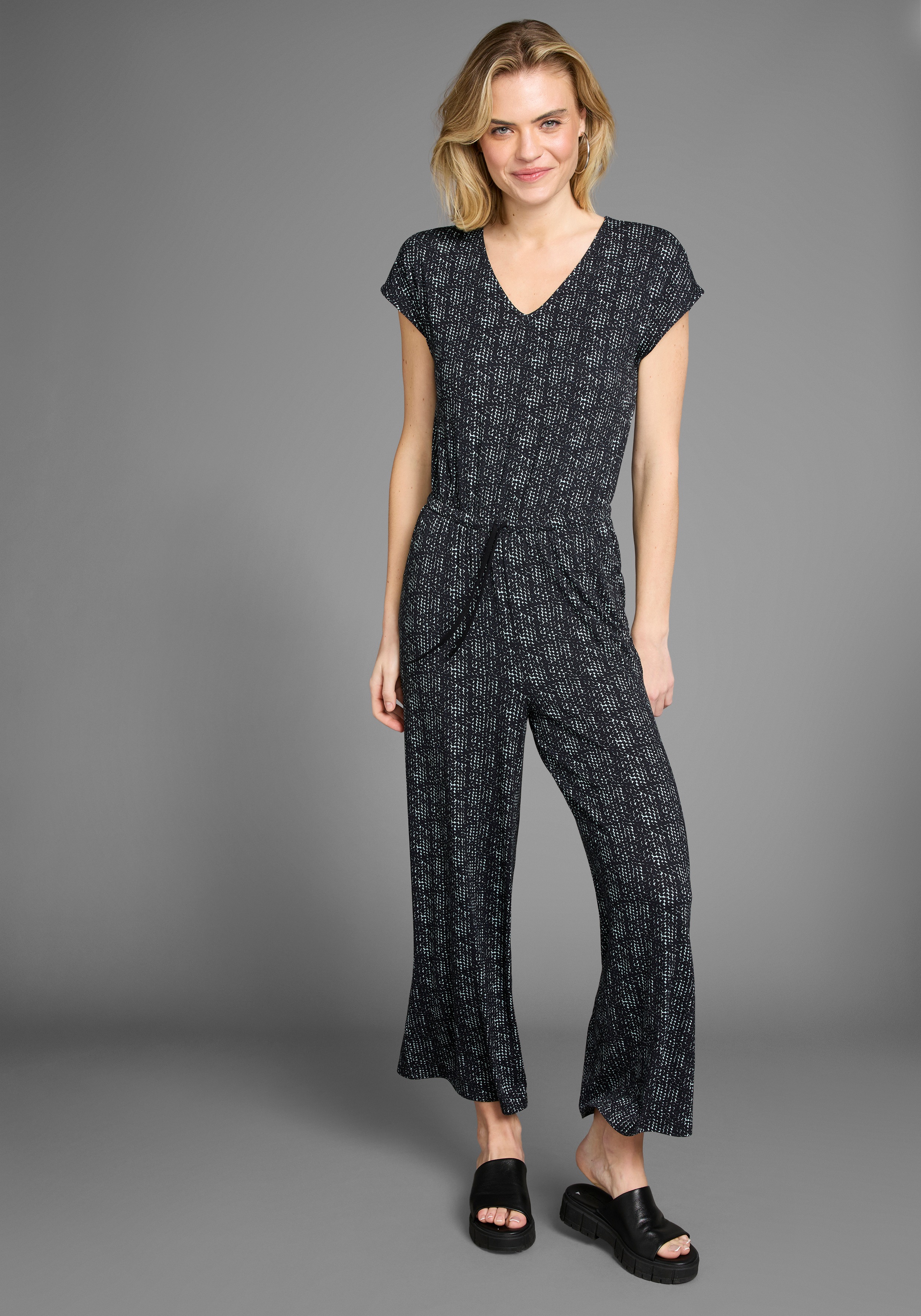 Laura Scott Jumpsuit, mit filigranem Alloverprint günstig online kaufen