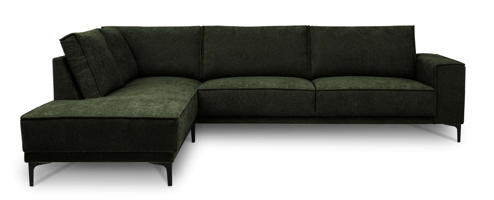 Places of Style Ecksofa "Polsterecke Oland, Struktur, Flachgewebe, Luxus-Mi günstig online kaufen