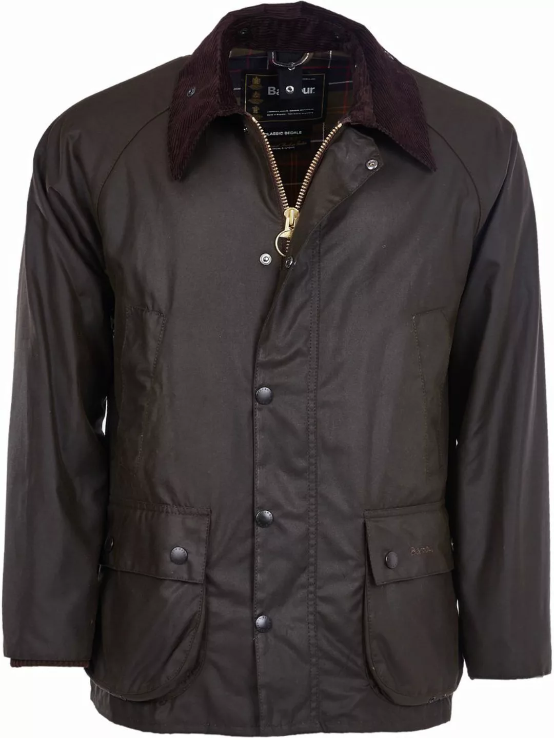 Barbour Classic Bedale Classic Wachsjacke Olivgrün - Größe 54 günstig online kaufen