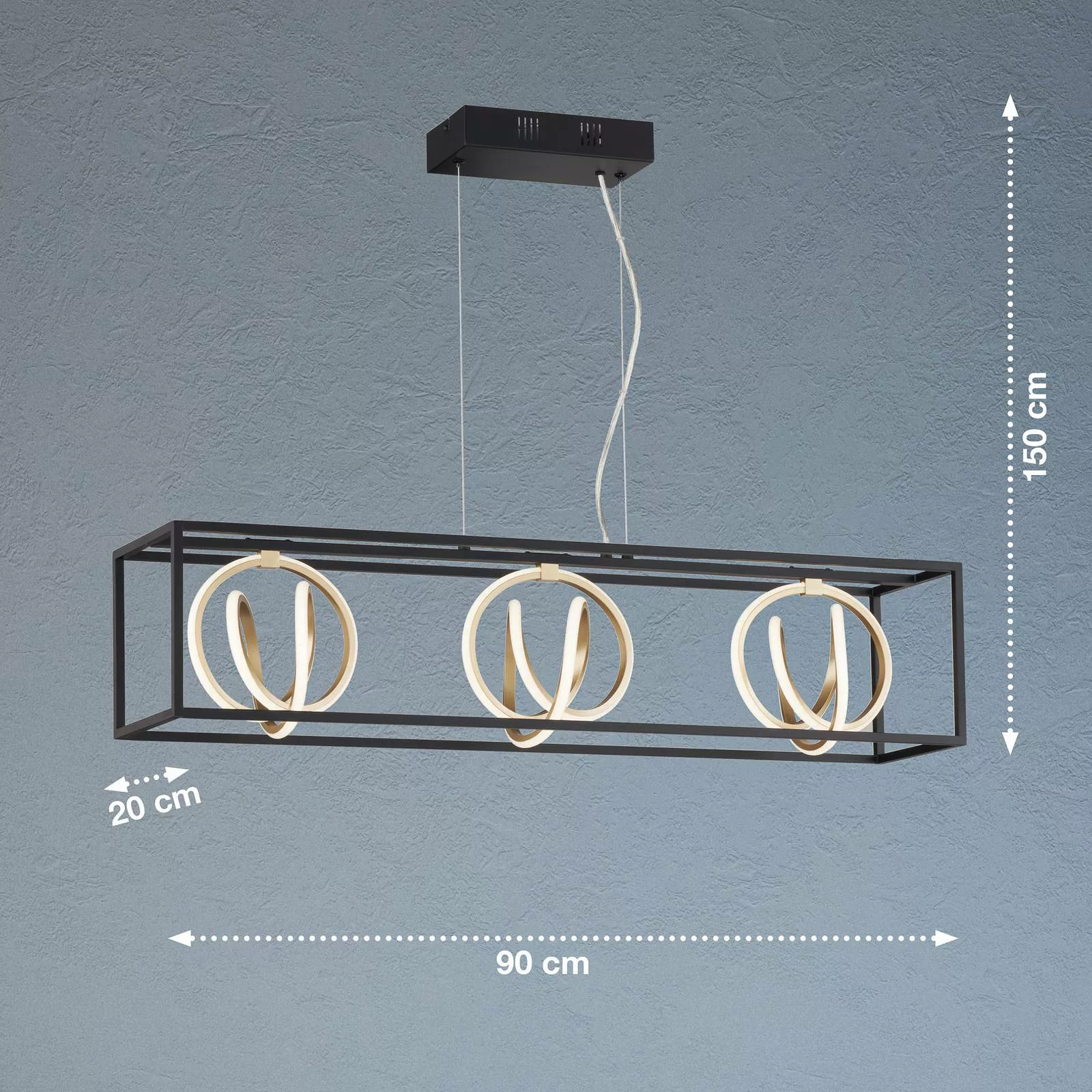 LED-Hängelampe Gisi, CCT dreiflammig günstig online kaufen