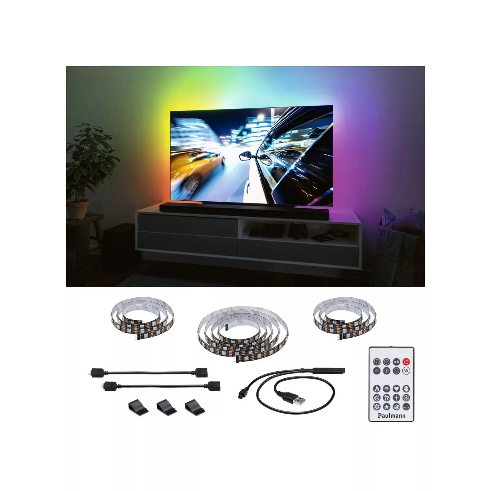 Paulmann EntertainLED LED-Strip RGB TV-Set 65 Zoll günstig online kaufen