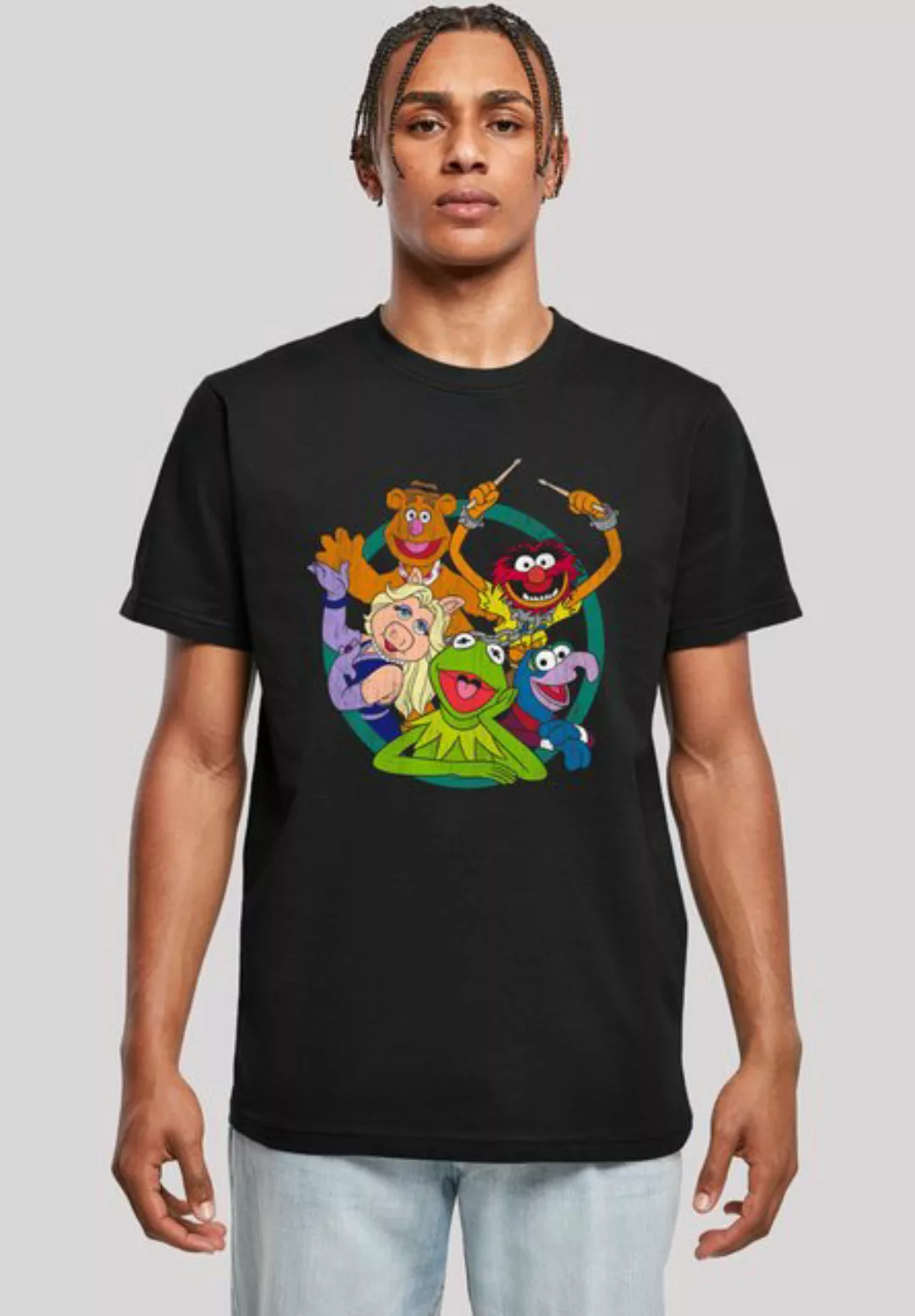 F4NT4STIC T-Shirt Disney Die Muppets Group Circle Print günstig online kaufen