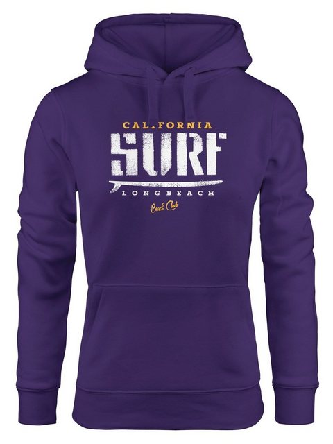 Neverless Hoodie Hoodie Damen Surf-Brett Design Kapuzen-Pullover Neverless® günstig online kaufen