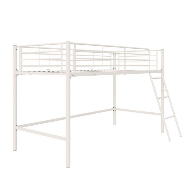 loft24 Hochbett Julie Metallbettgestell mit Lattenrost und Leiter, 90x200 c günstig online kaufen