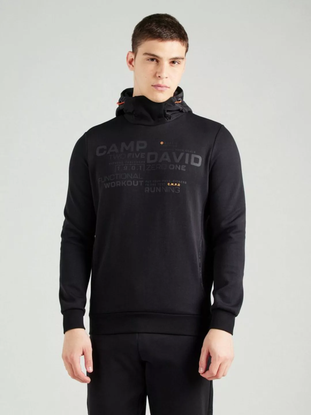 CAMP DAVID Kapuzensweatshirt, mit Zippertasche am Rücken günstig online kaufen