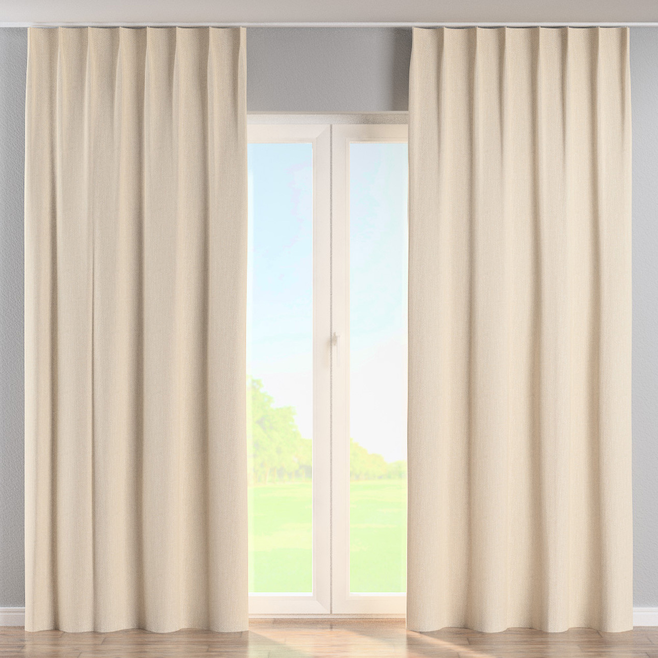 Vorhang mit flämischen 1-er Falten, ecru, Imperia Premium (144-07) günstig online kaufen