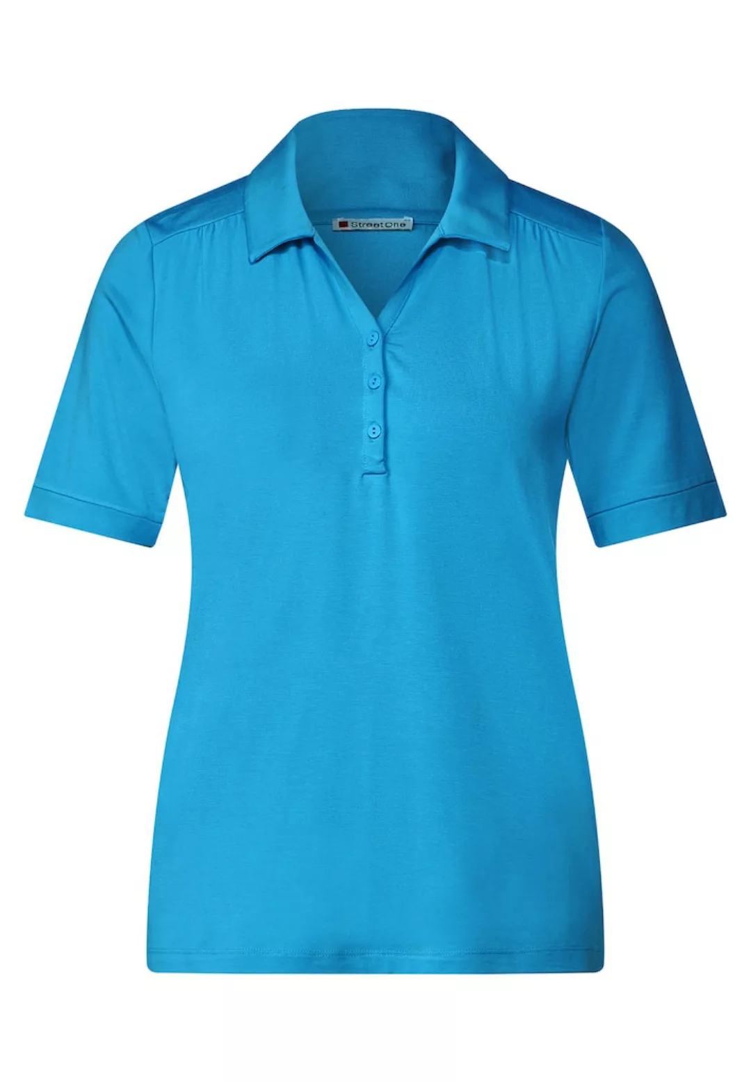 STREET ONE Poloshirt, in Unifarbe günstig online kaufen