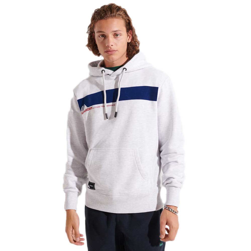 Superdry Mountain Sport Hood Pullover XL Ice Marl günstig online kaufen