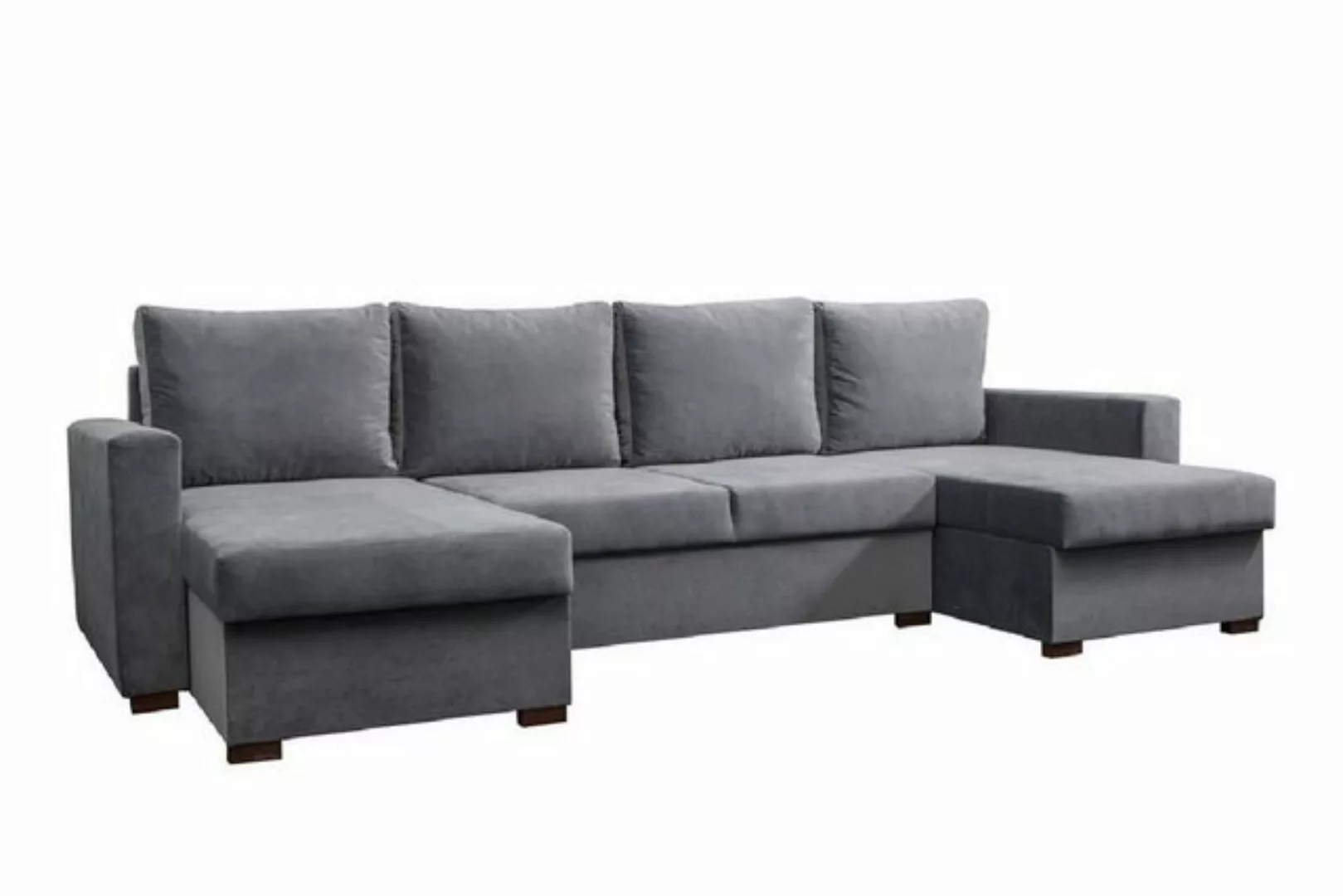 JVmoebel Ecksofa, UForm Sofa Designer Sofa mit Bettfunktion Bettkasten Schl günstig online kaufen