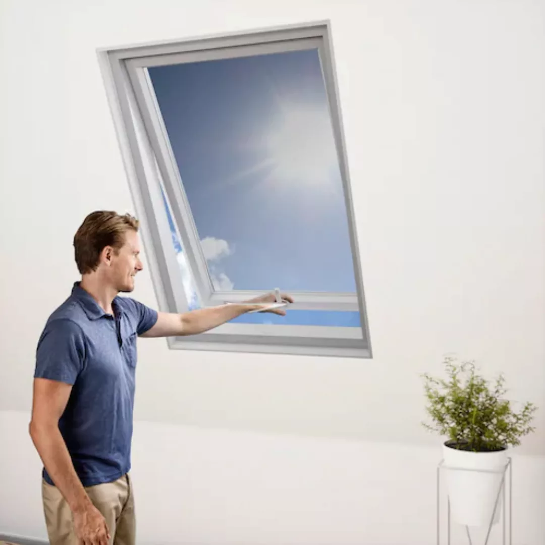 Windhager Insektenschutzrollo »für Dachfenster«, transparent, Insektenschut günstig online kaufen