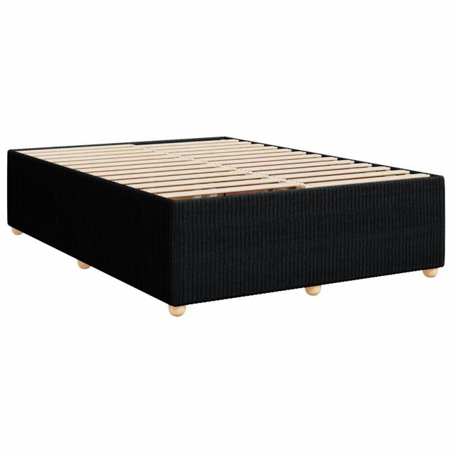 vidaXL Bettgestell Bettgestell ohne Matratze Schwarz 140x200 cm Stoff Bett günstig online kaufen