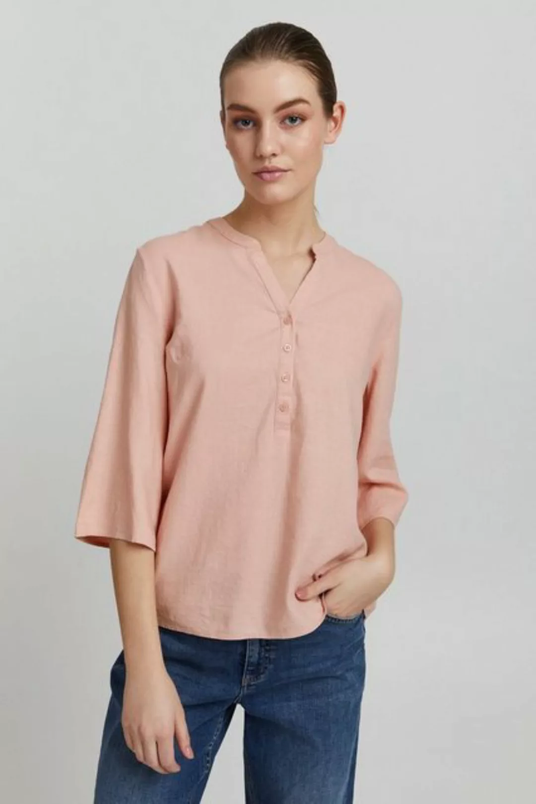 OXMO Shirtbluse OXAnea Bluse aus Leinenmix günstig online kaufen