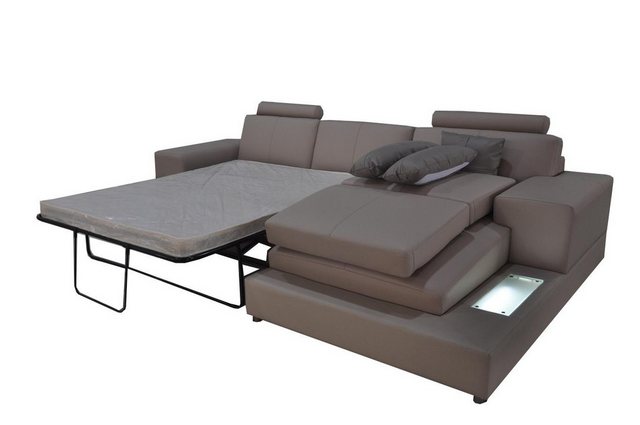 Xlmoebel Sofa Moderne Design Wohnlandschaft aus Leder in L-Form mit Schlaff günstig online kaufen