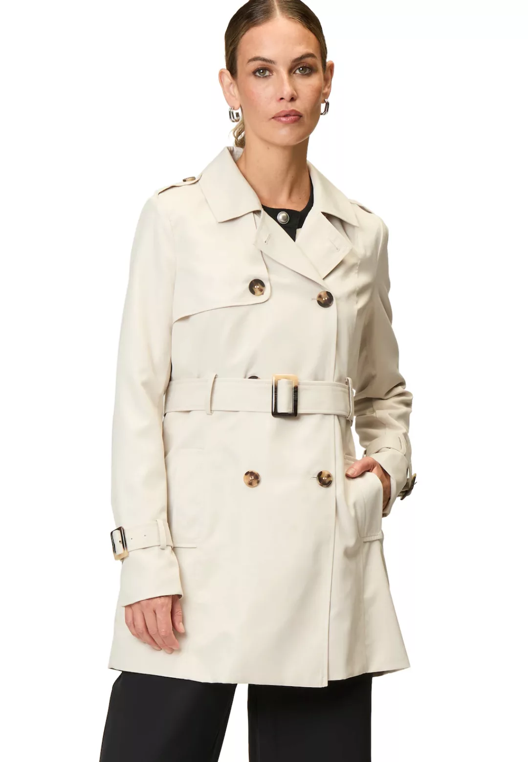 Zero Trenchcoat "zero Trenchcoat mit Bindegürtel" günstig online kaufen