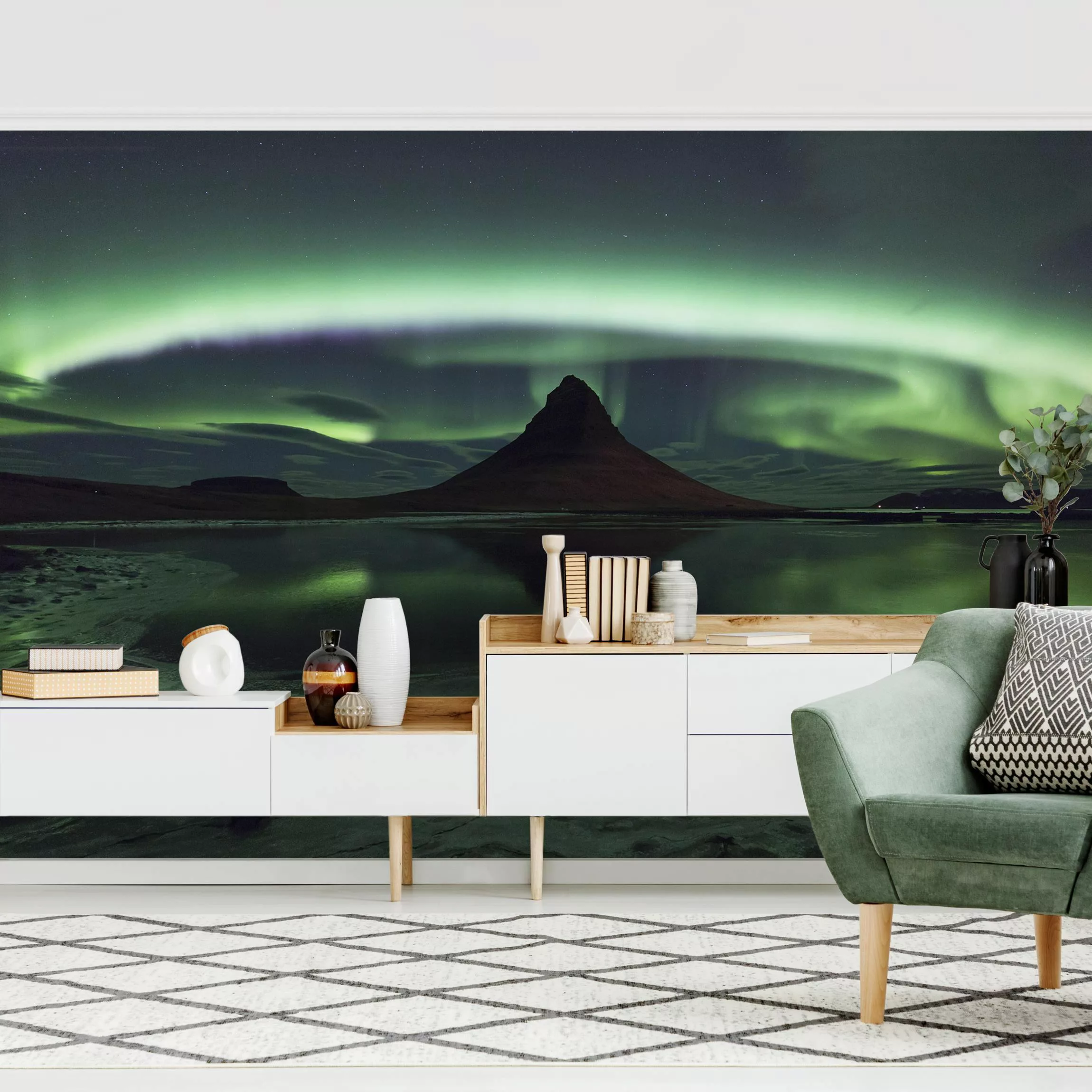 Fototapete Polarlicht in Island günstig online kaufen