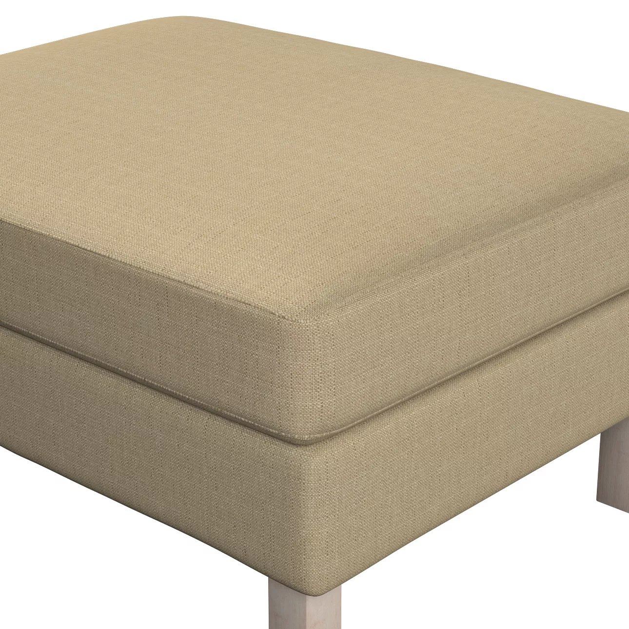 Bezug für Karlstad Hocker, dunkelbeige, Husse, Karstadt Hocker, Living II ( günstig online kaufen