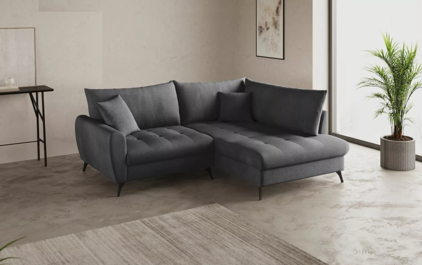 Home affaire Ecksofa "Blackburn II, L-Form", Mit Kaltschaumpolsterung bis 1 günstig online kaufen