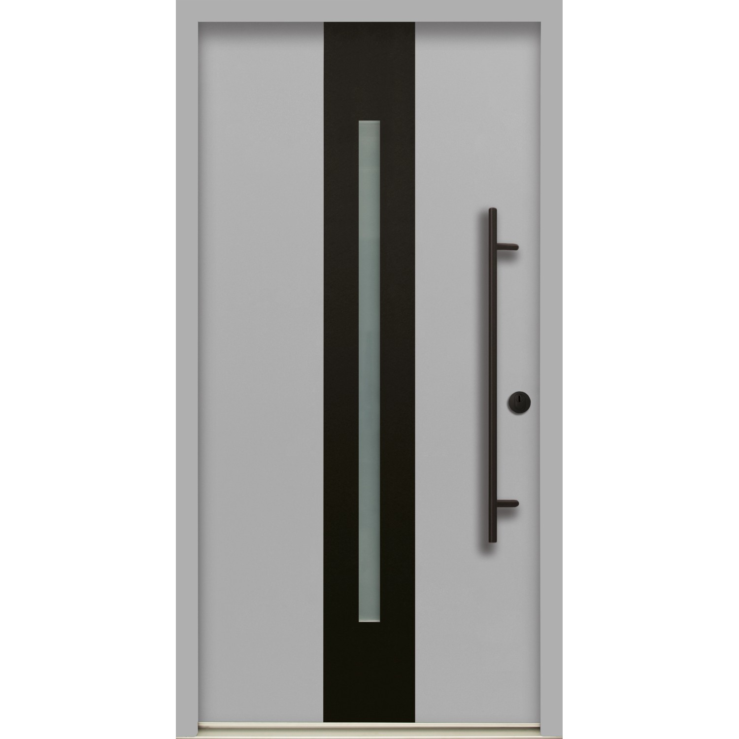 Sicherheits-Haustür ThermoSpace Prime Dublin RC2 Grau 110 x 210 cm Anschlag günstig online kaufen